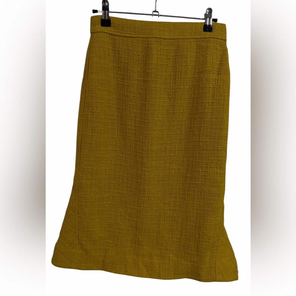 NWT J. CREW blazer and skirt Mustard Gold Textured Size 00​ - Picture 8 of 16
